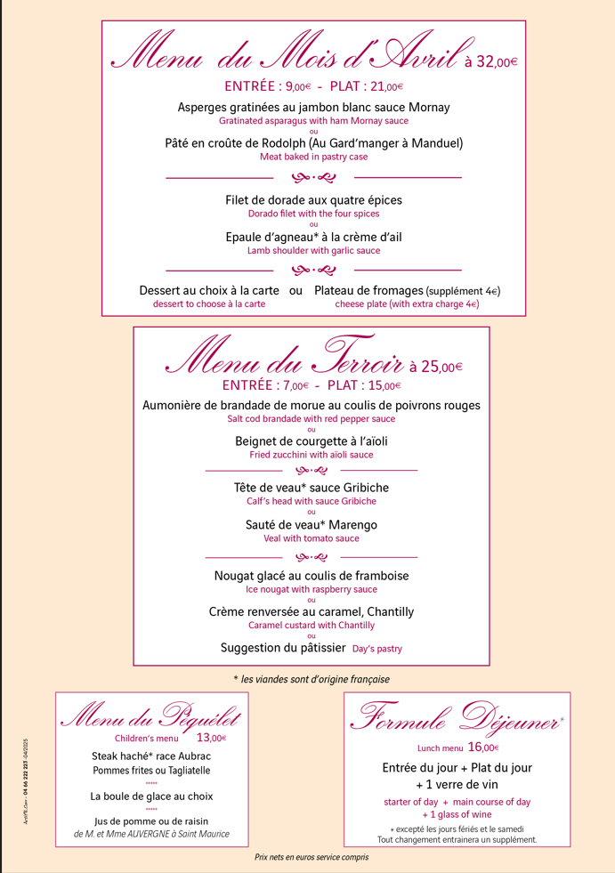 menu avril 2025